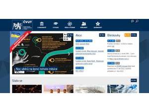 Ceské vysoké ucení technické v Praze's Website Screenshot