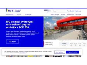 Masarykova univerzita's Website Screenshot