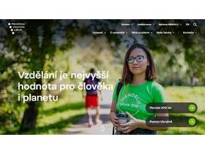Mendel University in Brno's Website Screenshot