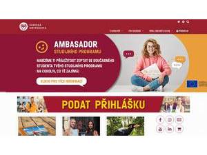 Silesian University in Opava's Website Screenshot