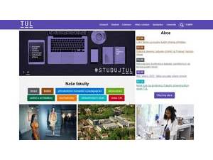 Technická Univerzita v Liberci's Website Screenshot