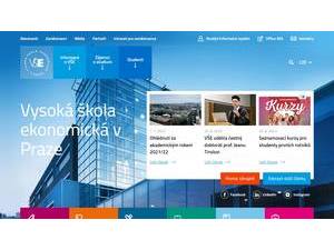 Vysoká škola ekonomická v Praze's Website Screenshot