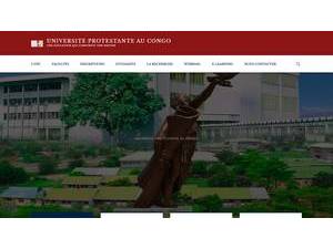 Université Protestante du Congo's Website Screenshot