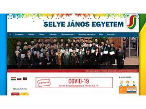 Selye János Egyetem's Website Screenshot