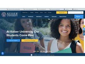 Keiser University's Website Screenshot