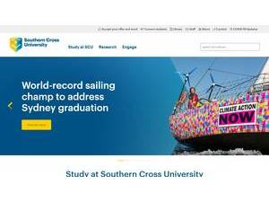 Southern Cross University's Website Screenshot