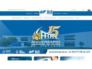 Universidad Politécnica de Victoria's Website Screenshot