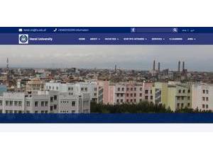 Herat University's Website Screenshot