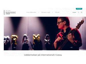Det Jyske Musikkonservatorium's Website Screenshot