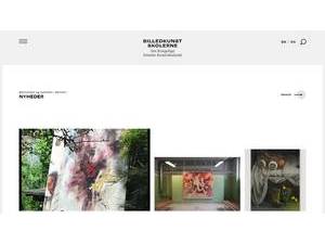 Det Kongelige Danske Kunstakademi, Billedkunstskolerne's Website Screenshot