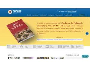 Pontifical Catholic University Madre y Maestra's Website Screenshot