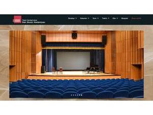 Baku Music Academy's Website Screenshot