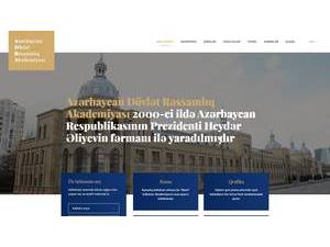 Azerbaycan Dövlet Ressamliq Akademiyasi's Website Screenshot