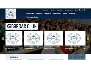 Baku Slavic University's Website Screenshot