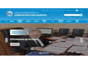 Azərbaycan Dövlət Dəniz Akademiyası's Website Screenshot