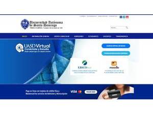 Autonomous University of Santo Domingo's Website Screenshot