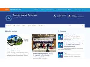 Tashkent Medical Academy's Website Screenshot