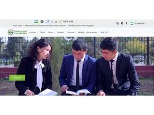 Termez State University's Website Screenshot