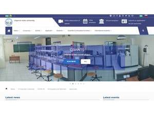 Урганч давлат университети's Website Screenshot