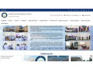 Andijan State Medical Institute's Website Screenshot