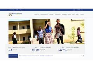 Bingham University's Website Screenshot