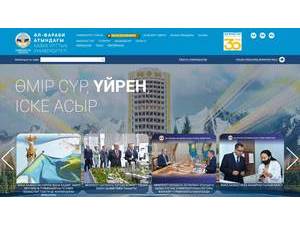 Al-Farabi Kazakh National University's Website Screenshot