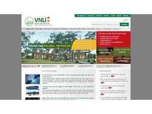 Vietnam National University, Hanoi's Website Screenshot