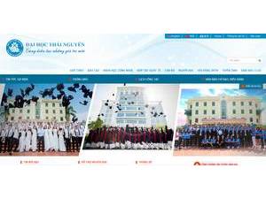 Thai Nguyen University's Website Screenshot