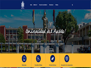 National Autonomous University of Nicaragua, León's Website Screenshot