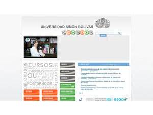 Universidad Simón Bolívar's Website Screenshot