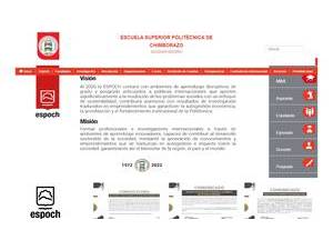 Escuela Superior Politecnica de Chimborazo's Website Screenshot