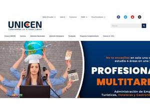 Universidad Central, Bolivia's Website Screenshot