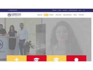 Azerbaycan Universiteti's Website Screenshot
