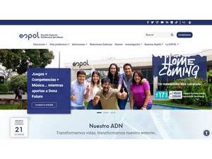 Escuela Superior Politécnica del Litoral's Website Screenshot