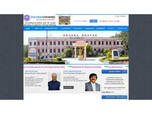 Dravidian University's Website Screenshot