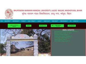Bhupendra Narayan Mandal University's Website Screenshot