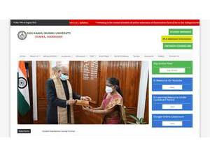 Sido Kanhu Murmu University's Website Screenshot
