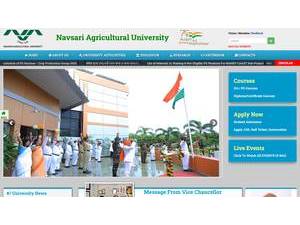 Navsari Agricultural University's Website Screenshot