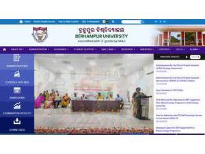 ବରହମପୁର ବିଶ୍ୱବିଦ୍ୟାଳୟ's Website Screenshot