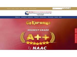 Karunya Institute of Technology and Sciences's Website Screenshot