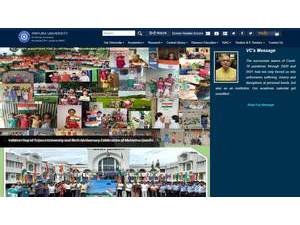 Tripura University's Website Screenshot