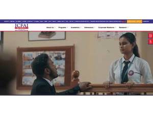 ICFAI University, Tripura's Website Screenshot