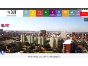 Durban University of Technology's Website Screenshot