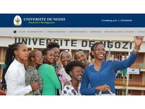 Ngozi University's Website Screenshot