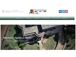 Kongo University's Website Screenshot