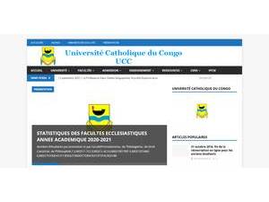 Catholic University of Congo's Website Screenshot