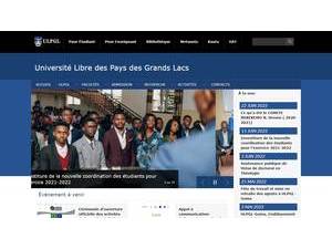 Université Libre des Pays des Grands Lacs's Website Screenshot