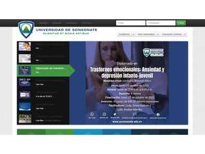 Universidad de Sonsonate's Website Screenshot