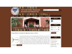 Abdou Moumouni University's Website Screenshot