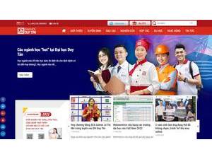 Duy Tan University's Website Screenshot